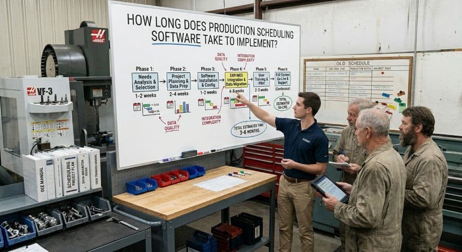 How Long Does Production Scheduling Software Take to Implement? (From Days to 6 Months)