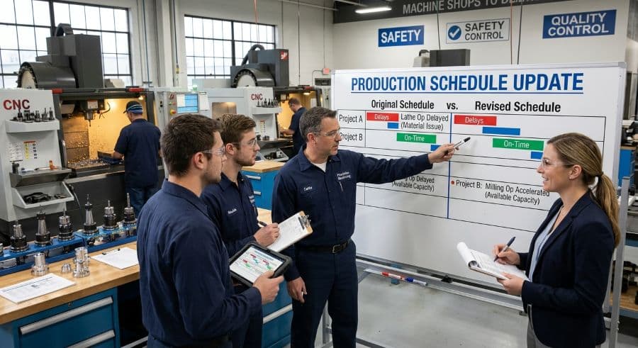 Communicating Schedule Changes: Telling Machinists and Customers What Actually Changed