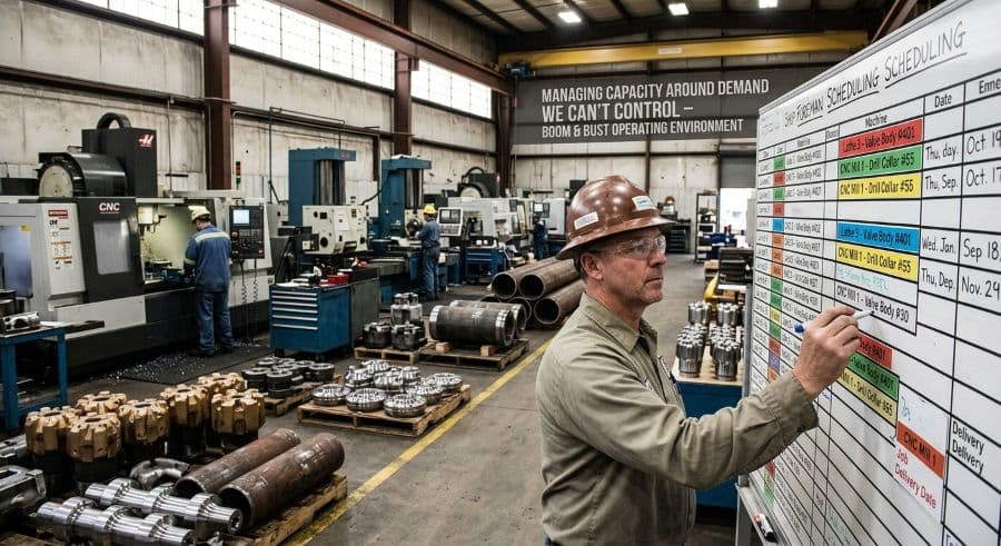 Managing Elastic Capacity in Oil & Gas Machining: From Boom to Bust and Back