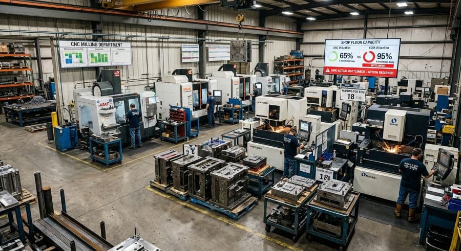 EDM and Wire EDM as the Hidden Bottleneck in Mold & Die Scheduling