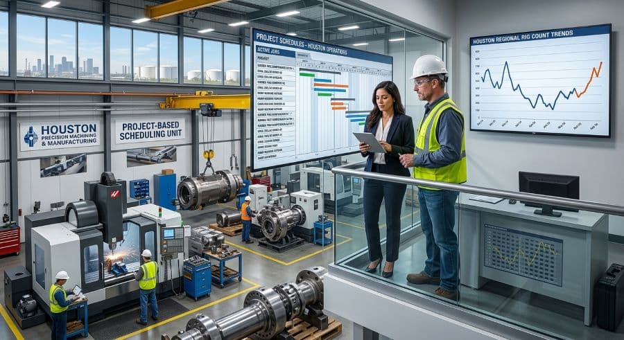Project-Based Scheduling in Houston Oil & Gas Machining: Riding the Rig Count