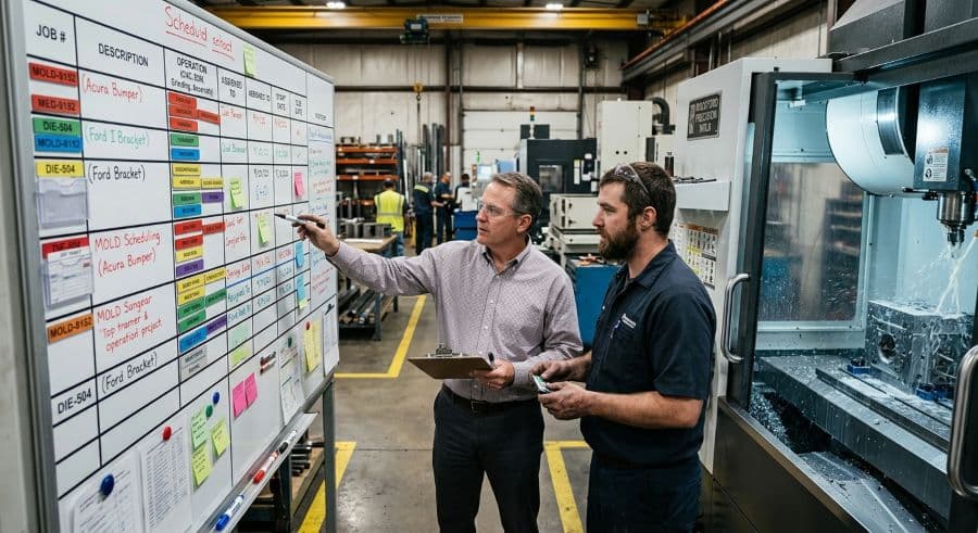 Scheduling a Mold & Die Shop in Chicago-Rockford: Long-Cycle Jobs in a Short-Window Region