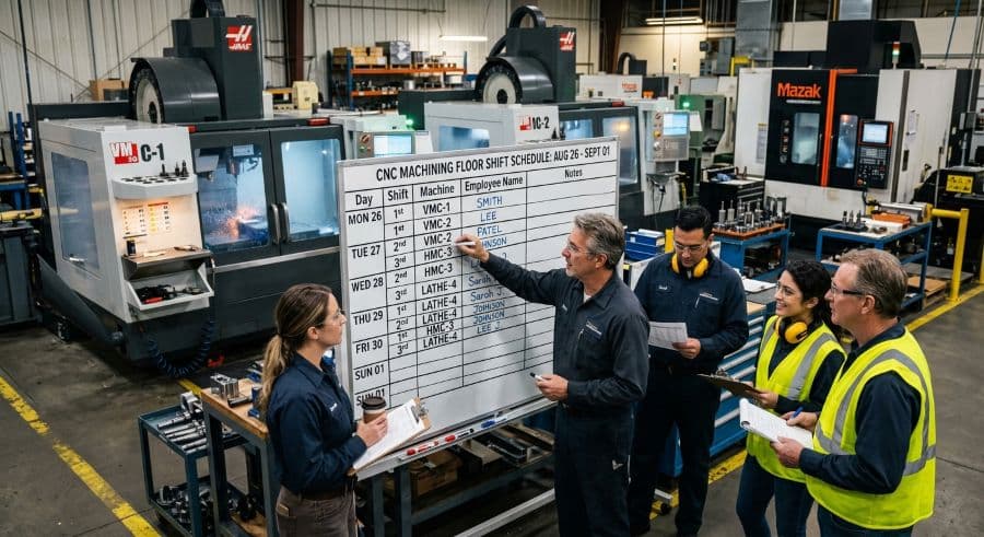 How to Schedule Shifts on a CNC Machining Floor: A Production Manager's Guide